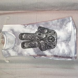 Fifth Sun Hamsa Hand Tie-Dye Tank Top Sz Medium.